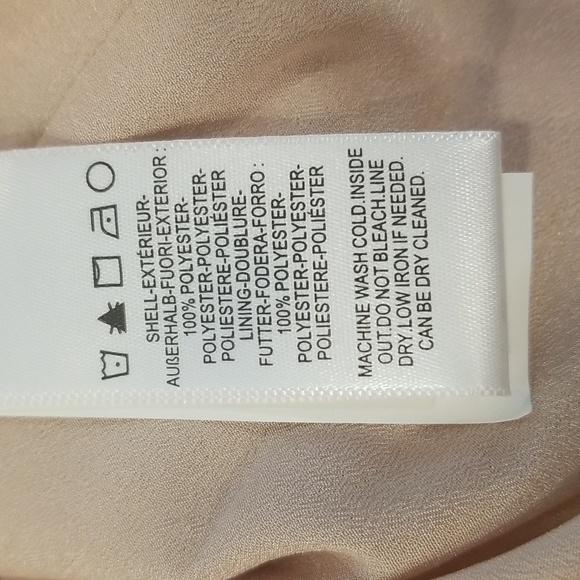 💕DRESS THE POPULATION💕 River Off the Shoulder Tiered Hem Dress ~ Blush XS NWT - Picture 14 of 15